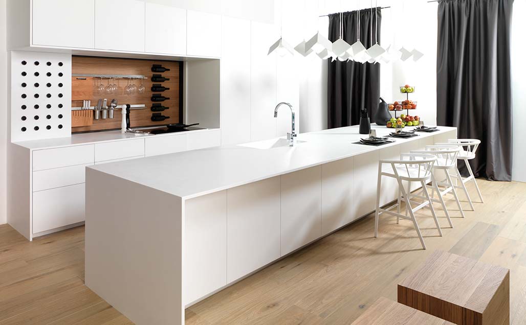 Superfícies Krion® — bancadas em superfície sólida